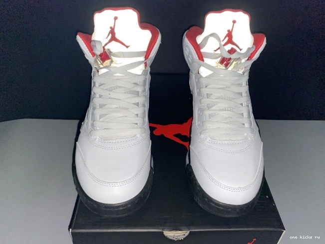 Chep Onekick Jordan DA1911-102 Retro Air Tongue Silver (2020) Red 5 Fire 0815